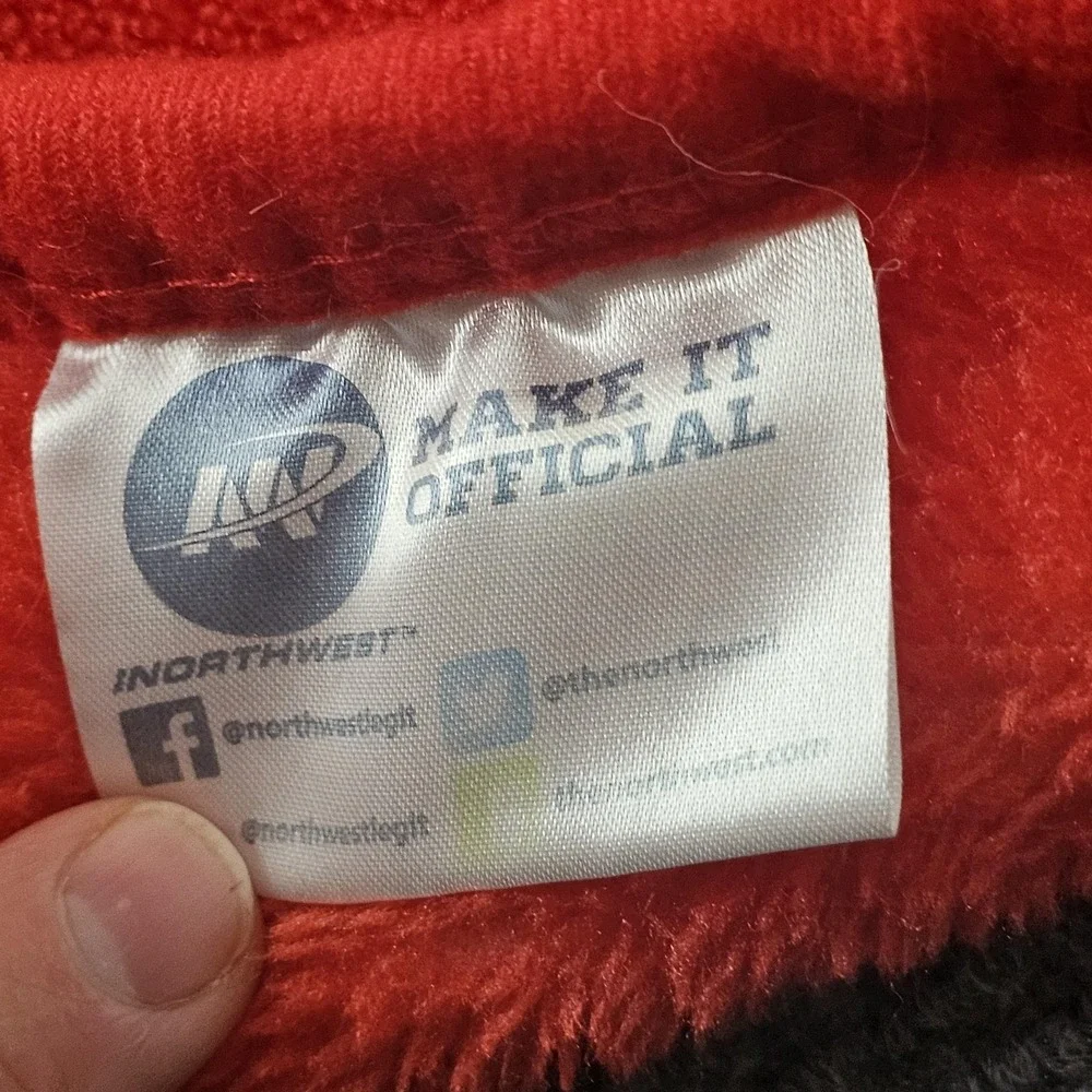 NC State Wolfpack Blanket Throw One Size Red NCAA Football Northwest Company